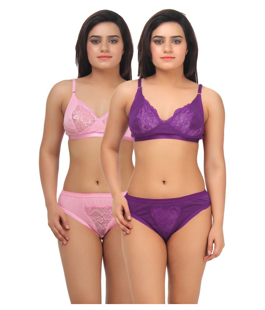     			TCG Cotton Lycra Bra and Panty Set