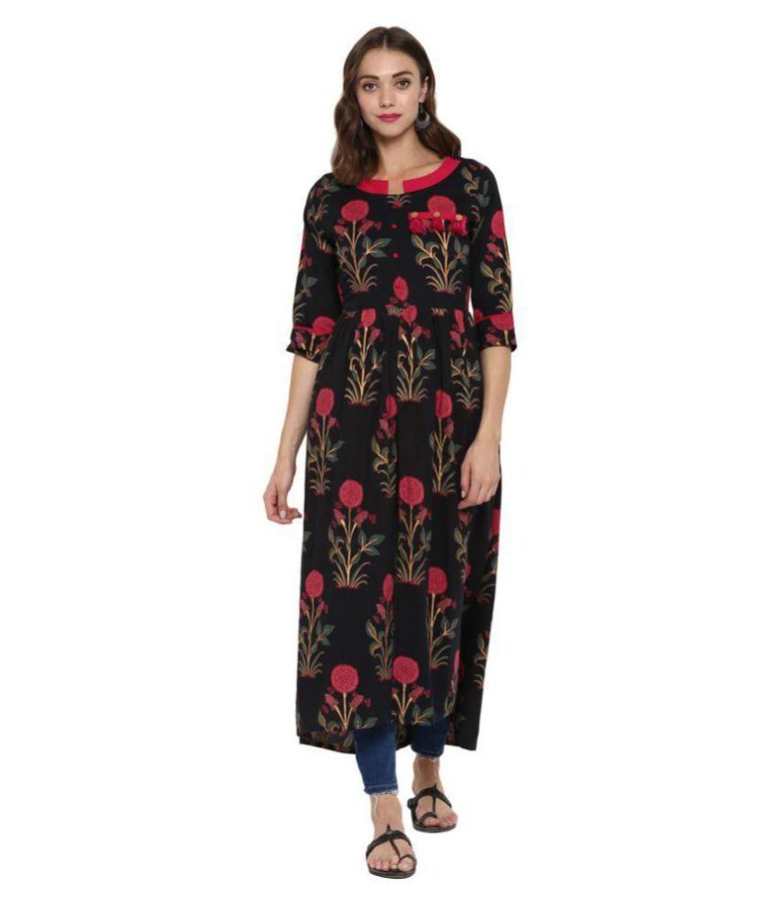 janasya black kurti