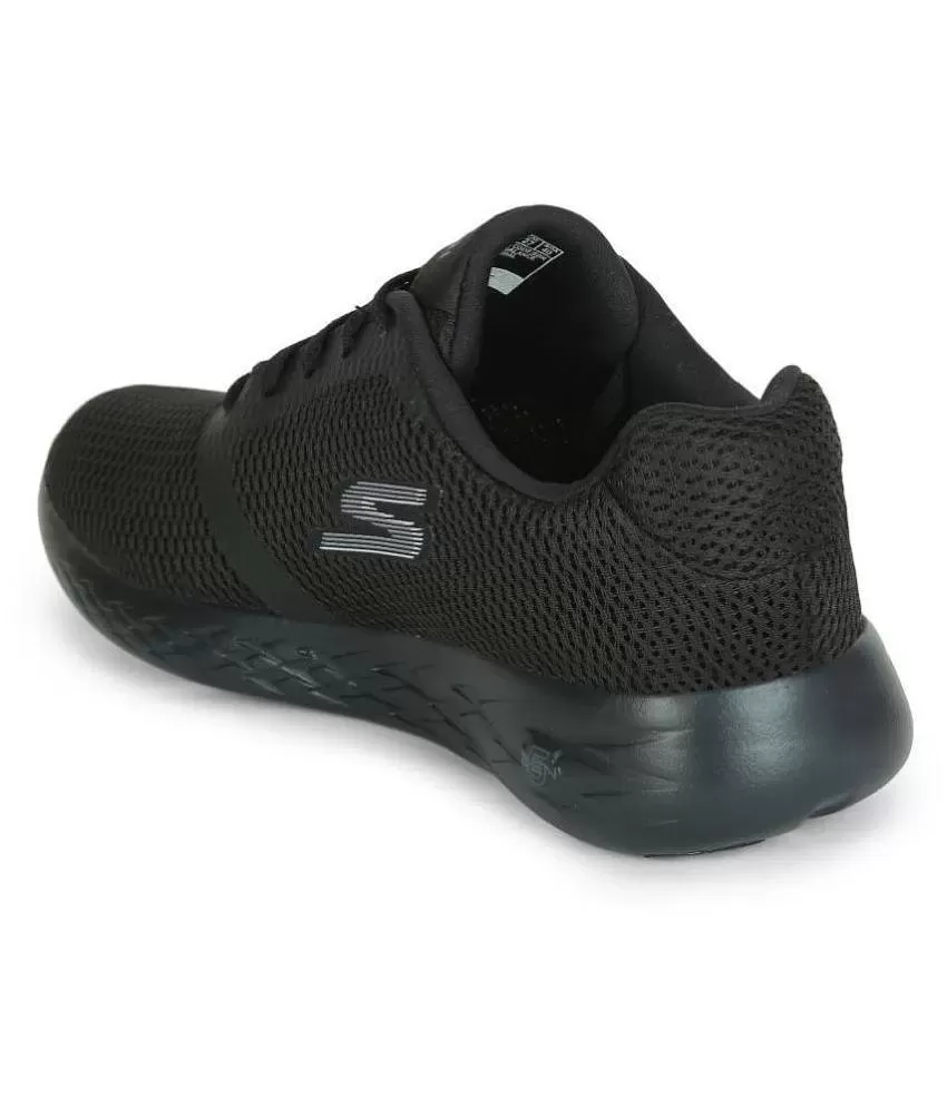Microordenador Aliado Minúsculo Skechers 55061-BBK Black Running Shoes - Buy Skechers 55061-BBK Black  Running Shoes Online at Best Prices in India on Snapdeal