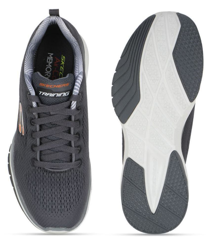 Skechers 52607-CHAR Gray Running Shoes - Buy Skechers 52607-CHAR Gray ...