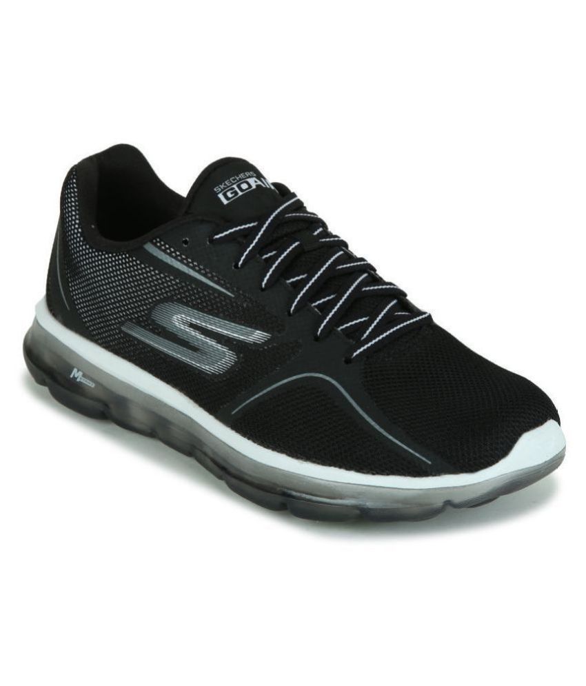 Skechers 54235-BKW Black Running Shoes 