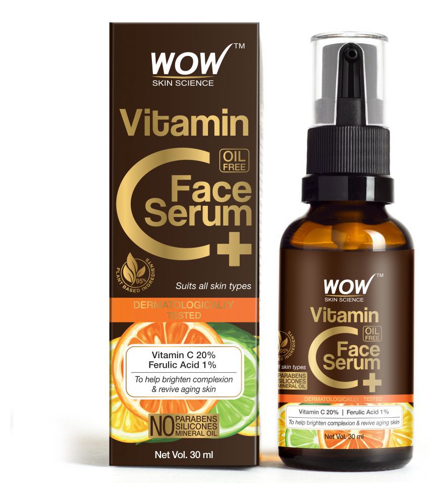     			WOW Skin Science Vitamin C+ Face Serum - Brightening, Anti-Aging Skin Repair, Fine Lines, Wrinkles & Brown Spots - 30ml