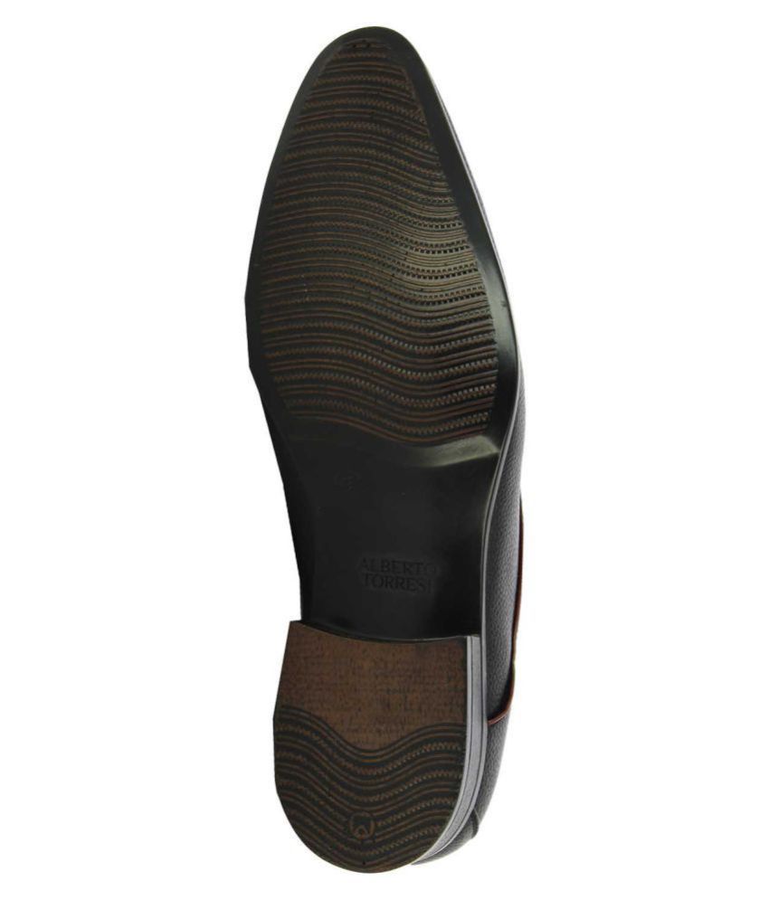 alberto torresi black formal derby shoes
