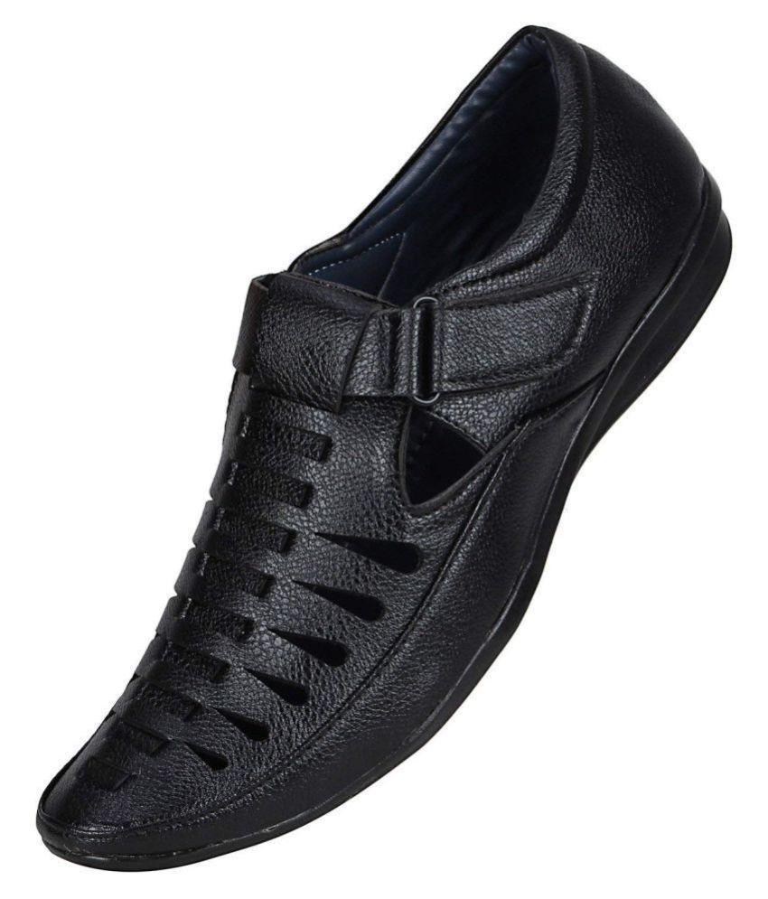 synthetic leather sandals