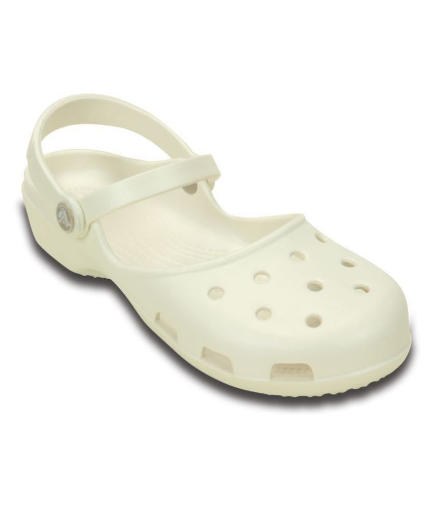white crocs lined clog women's
