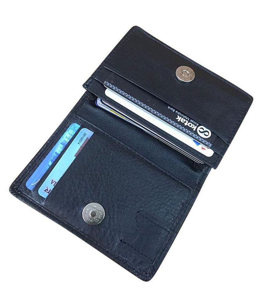     			KAN Leather Black Casual Regular Wallet