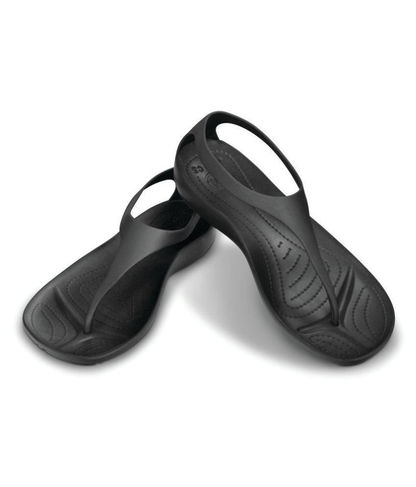 Crocs Black Slippers Price in India- Buy Crocs Black Slippers Online at ...