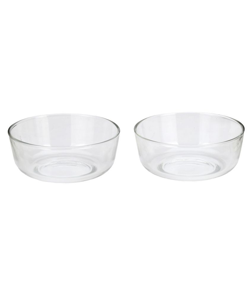     			Somil Glass Bowl, Transparent, Pack Of 2, 650 ml