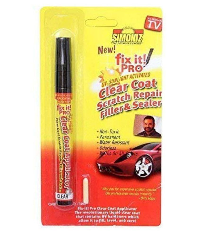 Car & Bike Scratch Remover Pen Pro UV Sunlight Activated Clear Coat