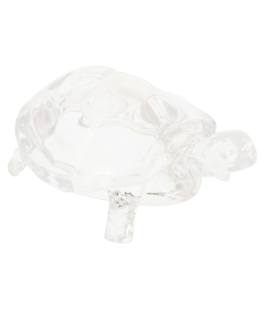     			Kesar Zems Glass Tortoise Figurine (8 cm x 5.5 cm x 4 cm, Clear)