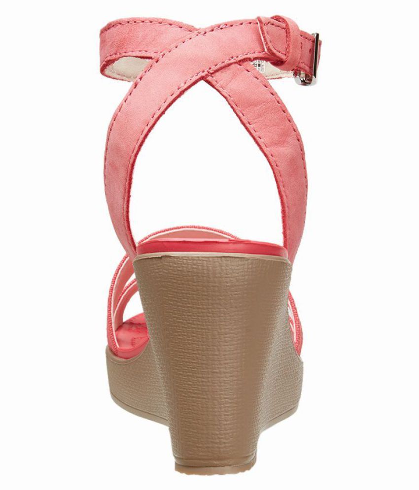 pink crocs high heels