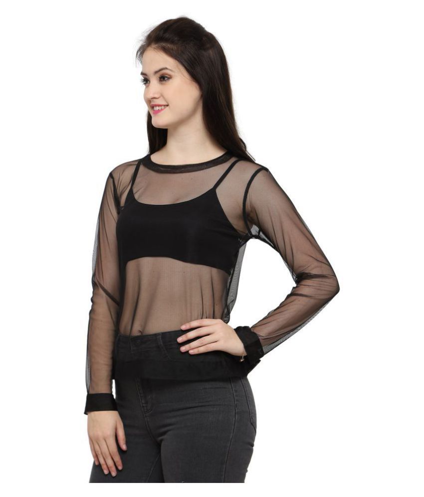 Smarty Pants Net Regular Tops - Black - Buy Smarty Pants Net Regular ...