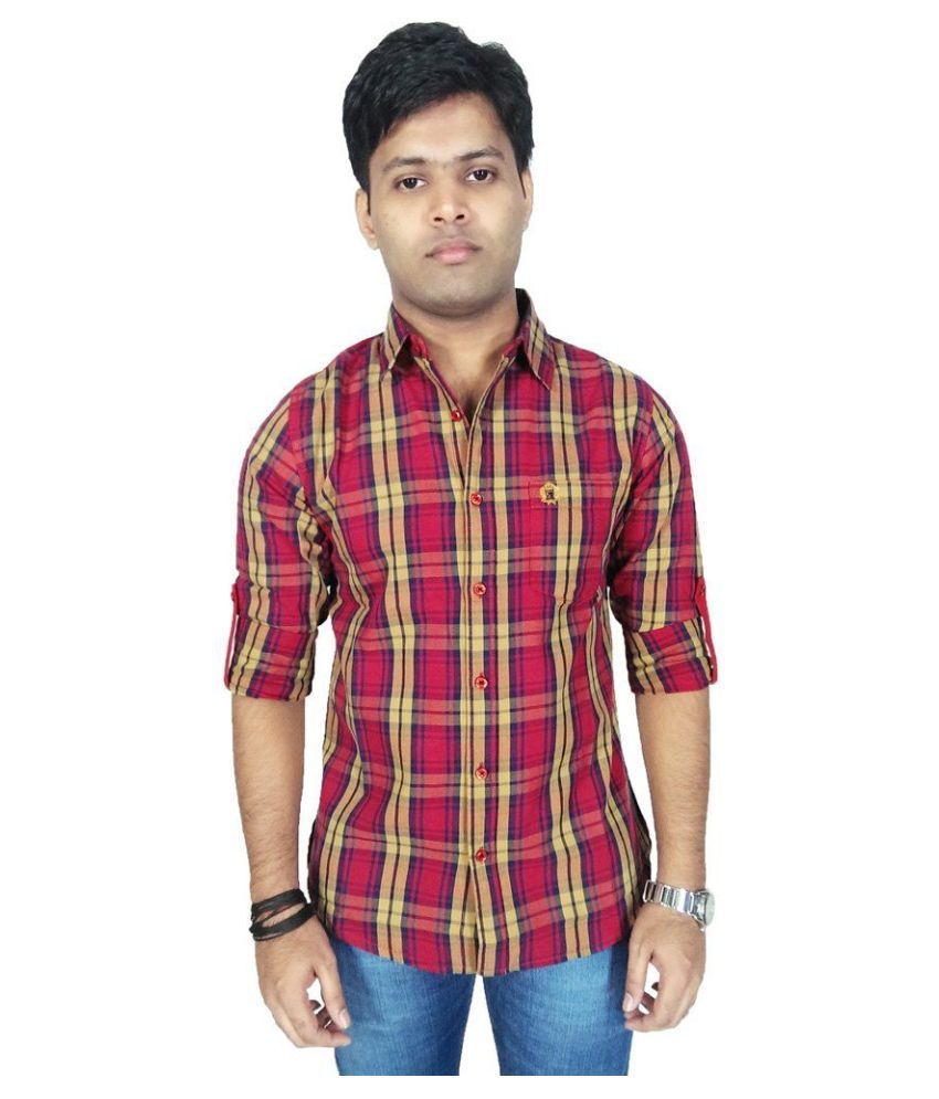 maroon red shirt combination