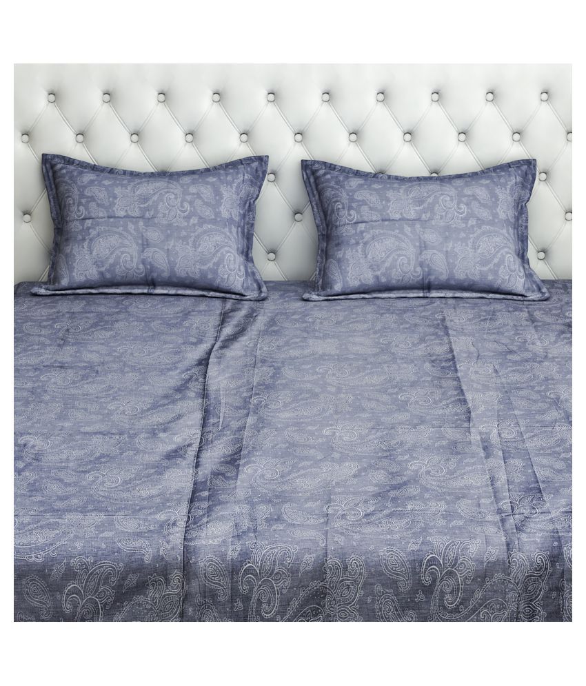 Swayam Blended Double Bedsheet with 2 Pillow Covers Buy Swayam