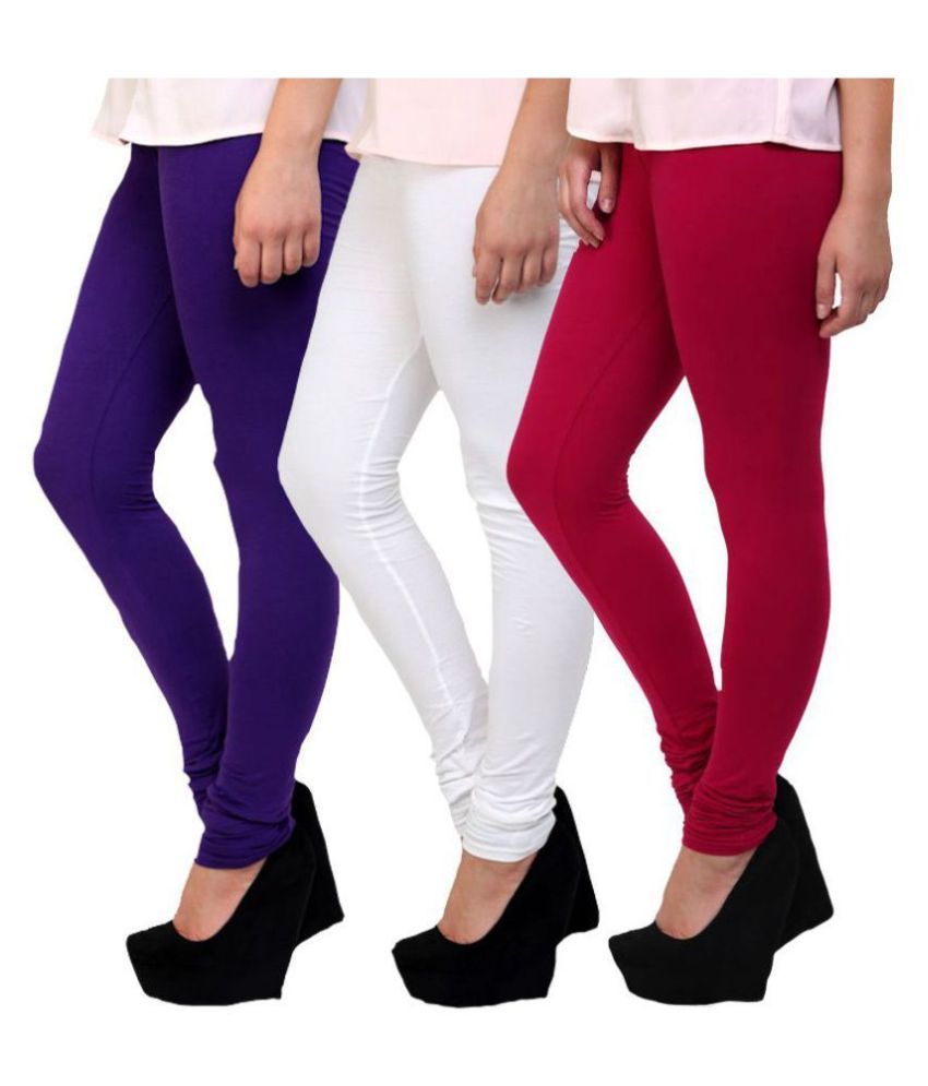     			Famaya Cotton Pack of 3 Leggings