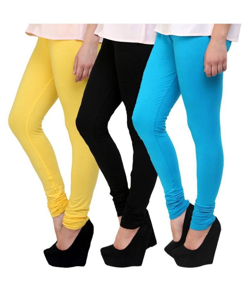     			Famaya Cotton Pack of 3 Leggings