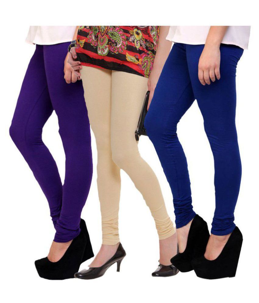     			Famaya Cotton Pack of 3 Leggings