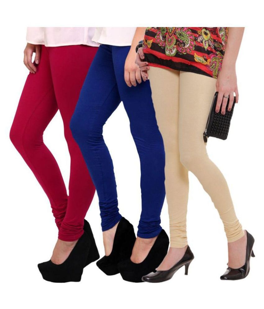     			Famaya Cotton Pack of 3 Leggings