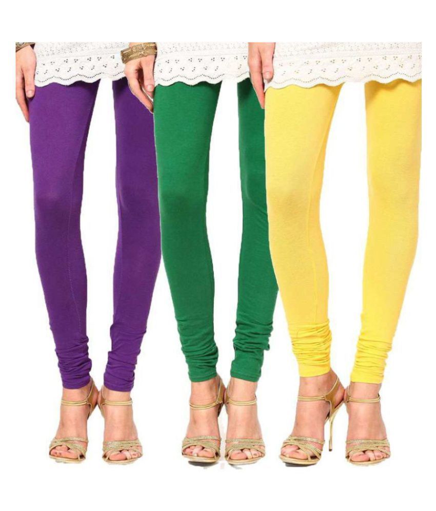     			FnMe Cotton Lycra Pack of 3 Leggings