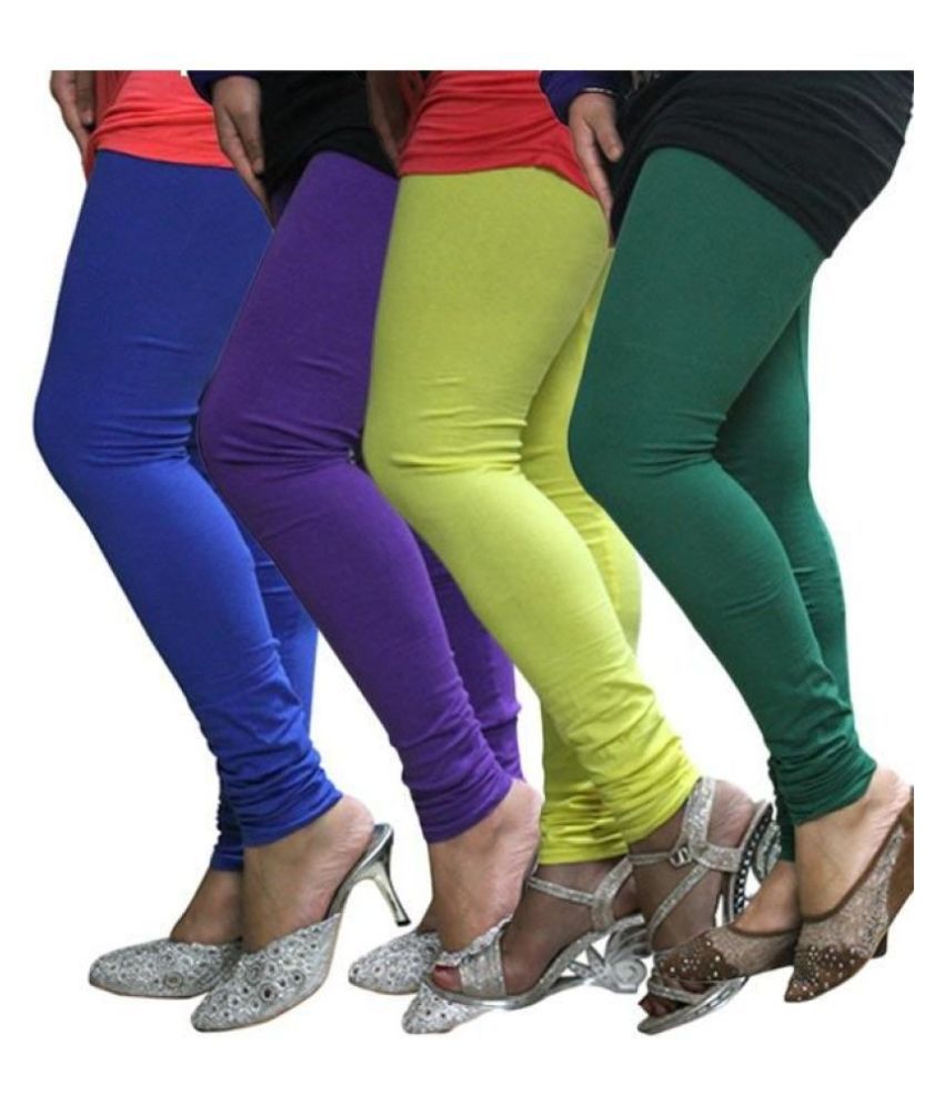     			FnMe Cotton Lycra Pack of 4 Leggings