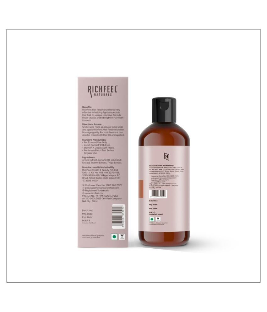 Richfeel Hair Root Nourisher Tonic for Hair Fall 80 ML: Buy Richfeel Hair  Root Nourisher Tonic for Hair Fall 80 ML at Best Prices in India - Snapdeal
