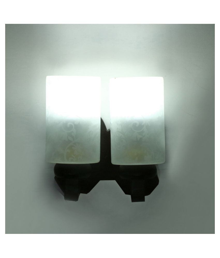     			AFAST Decorative & Designer Glass Wall Light White - Pack of 1