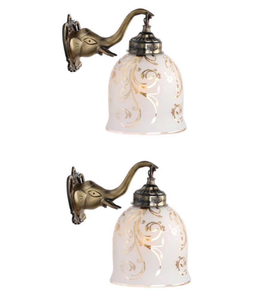     			AFAST Decorative & Designer Glass Wall Light Multi - Pack of 2