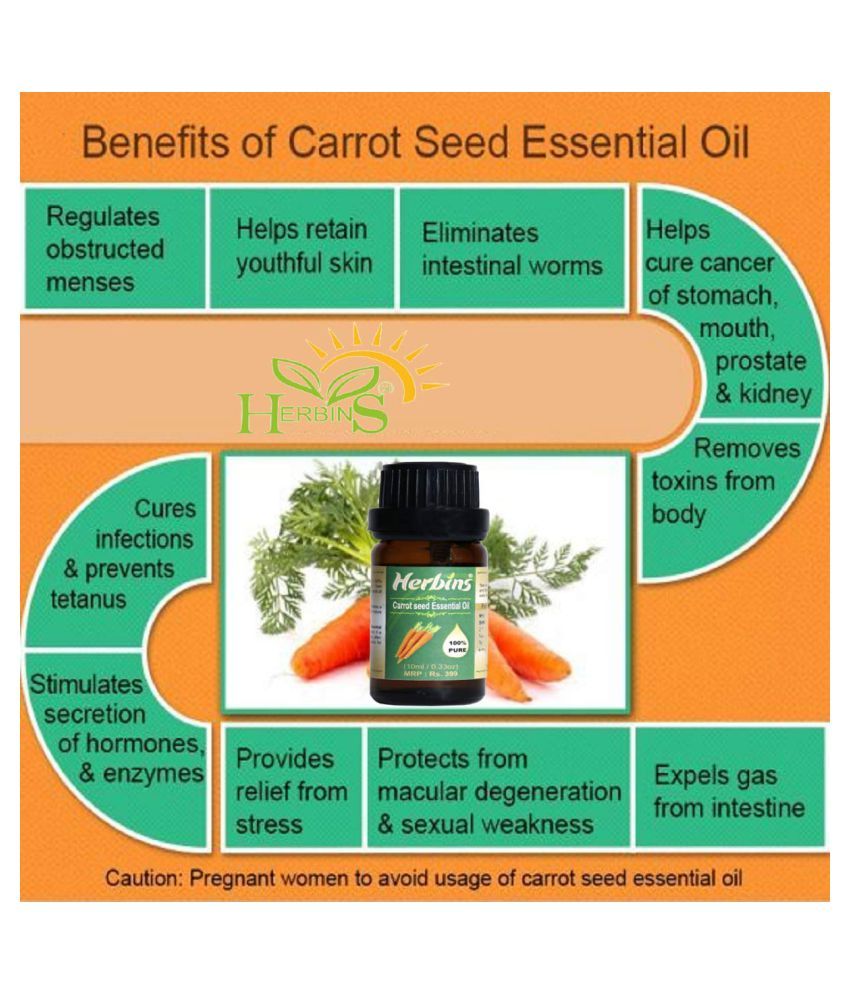 Herbins Carrot Seed Skin & Hair Growth Essential Oil 10 mL Buy Herbins