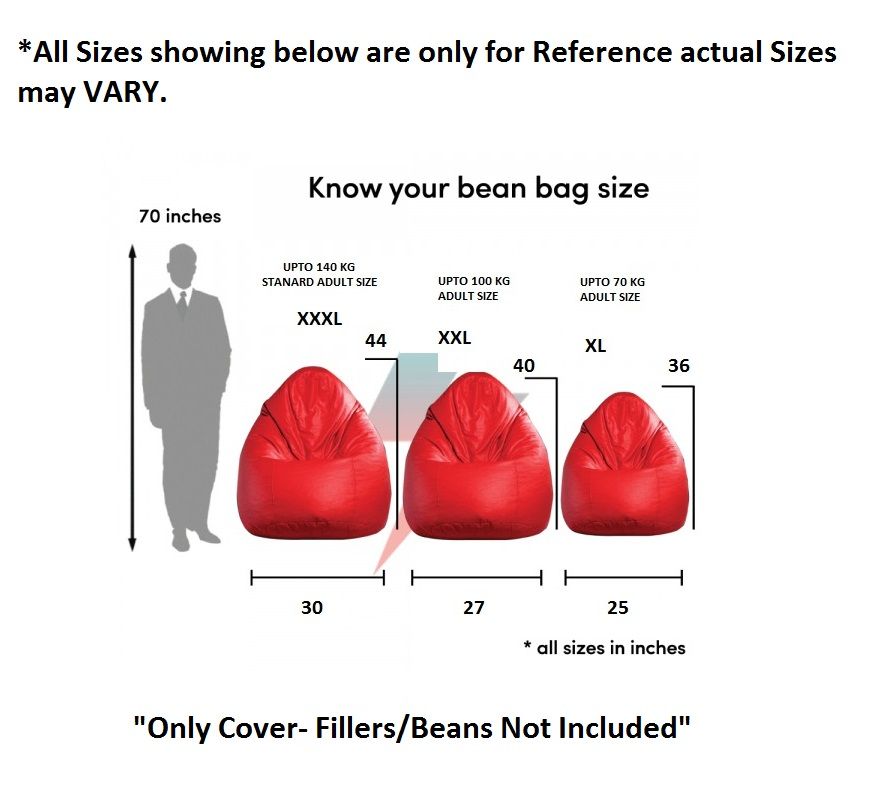 xl bean bag capacity