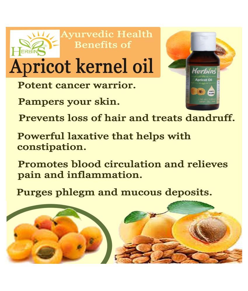 Herbins Pure Apricot Skin Hair Growth Essential Oil 50 mL Buy Herbins Pure Apricot Skin Hair