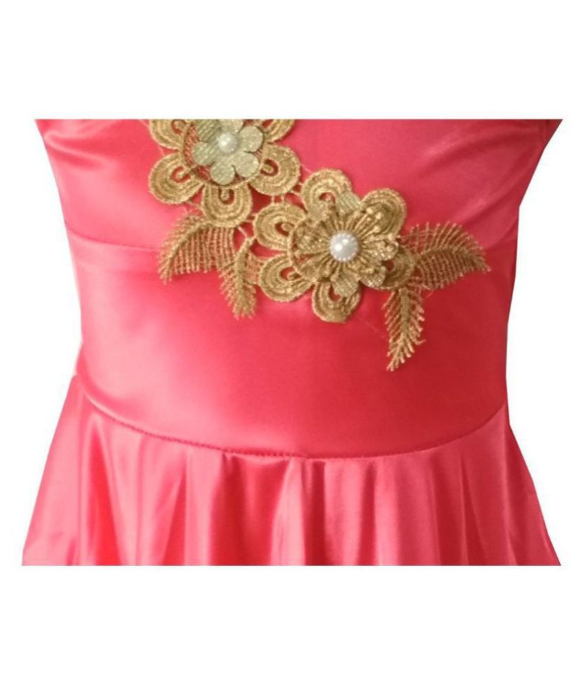 satin frock design for ladies