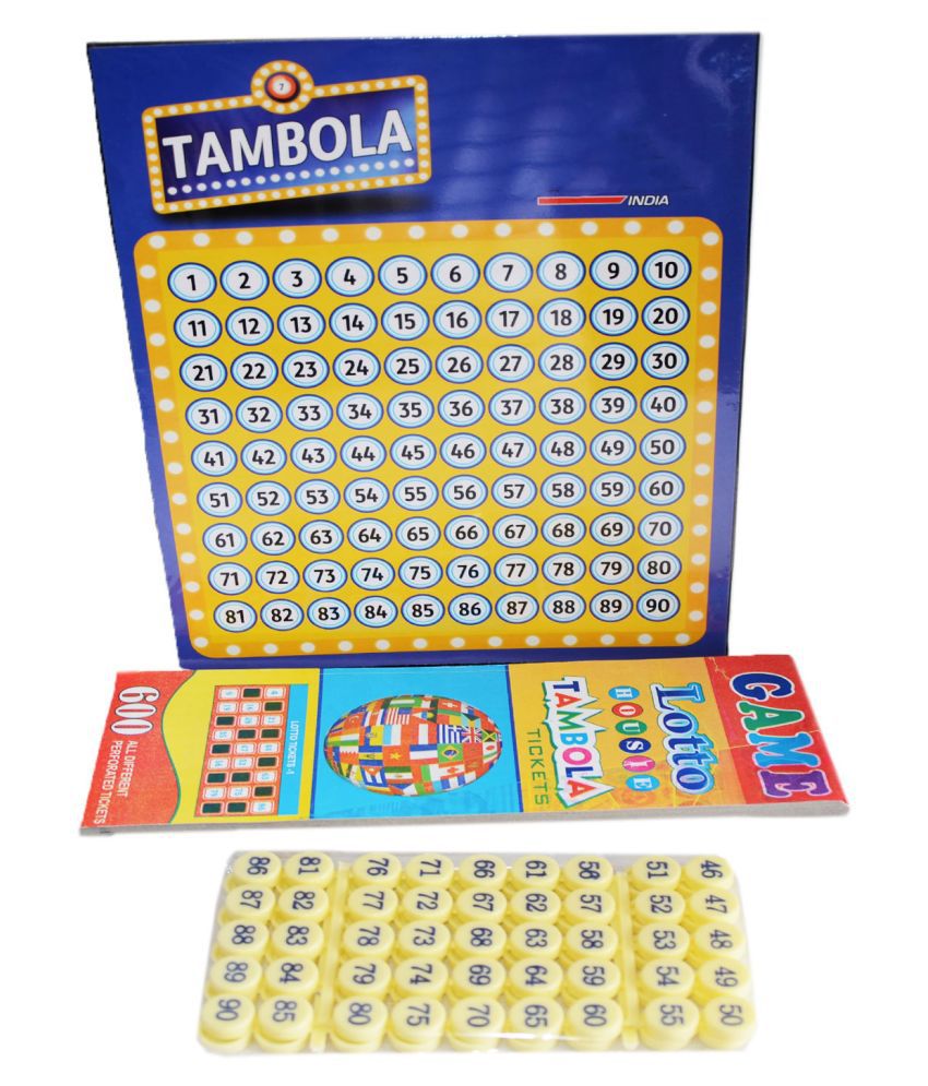 planet of toys tambola bingo housie with 600 tickets board