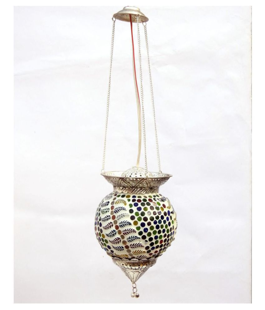     			Susajjit Decor Glass Mosaic Night Decorative Lamp Pendant Multi - Pack of 1