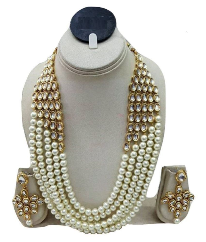 White Pearl Pearls White Long Haram 