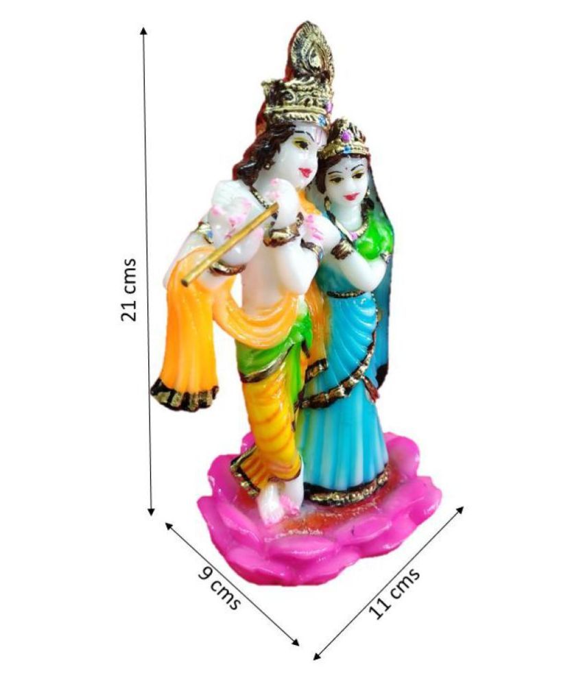 ARKAM Radha Krishna Idol (21x11x9 cms, Polyresin Figurine) Radha