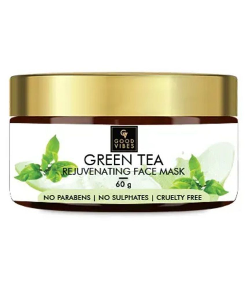 Good Vibes Rejuvenating Face Mask - Green Tea (60 g): Buy Good Vibes ...