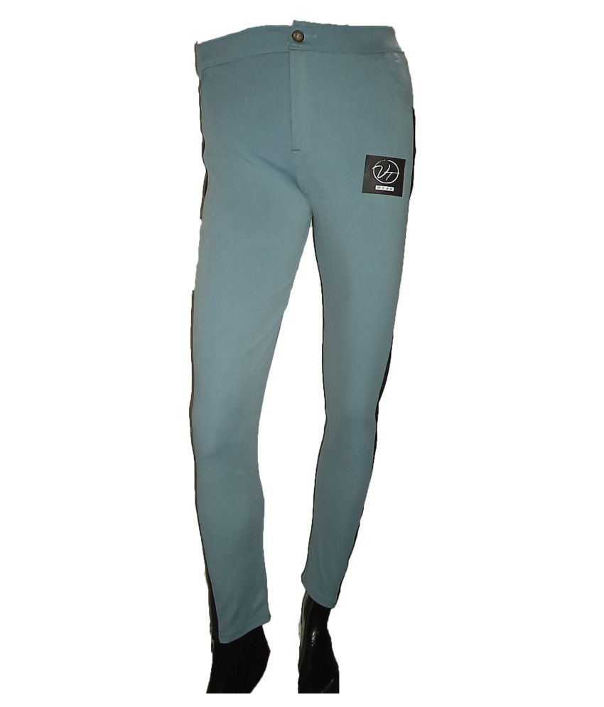 sky blue lycra pants