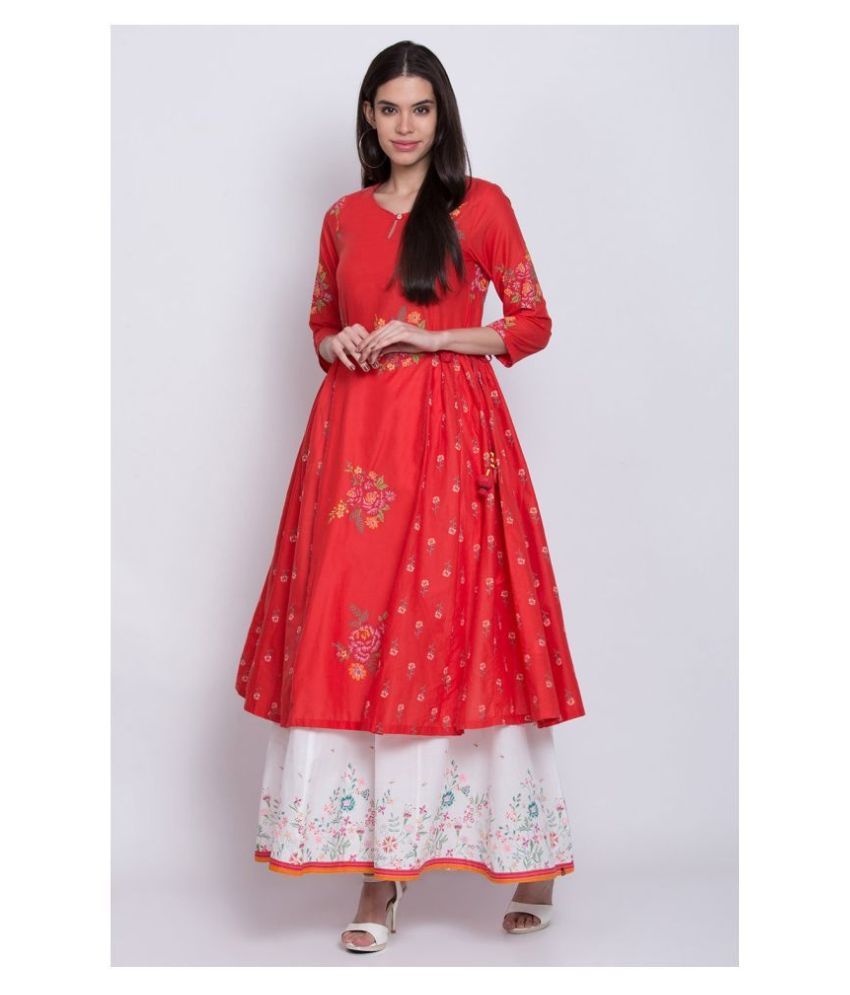 cotton anarkali kurtis biba