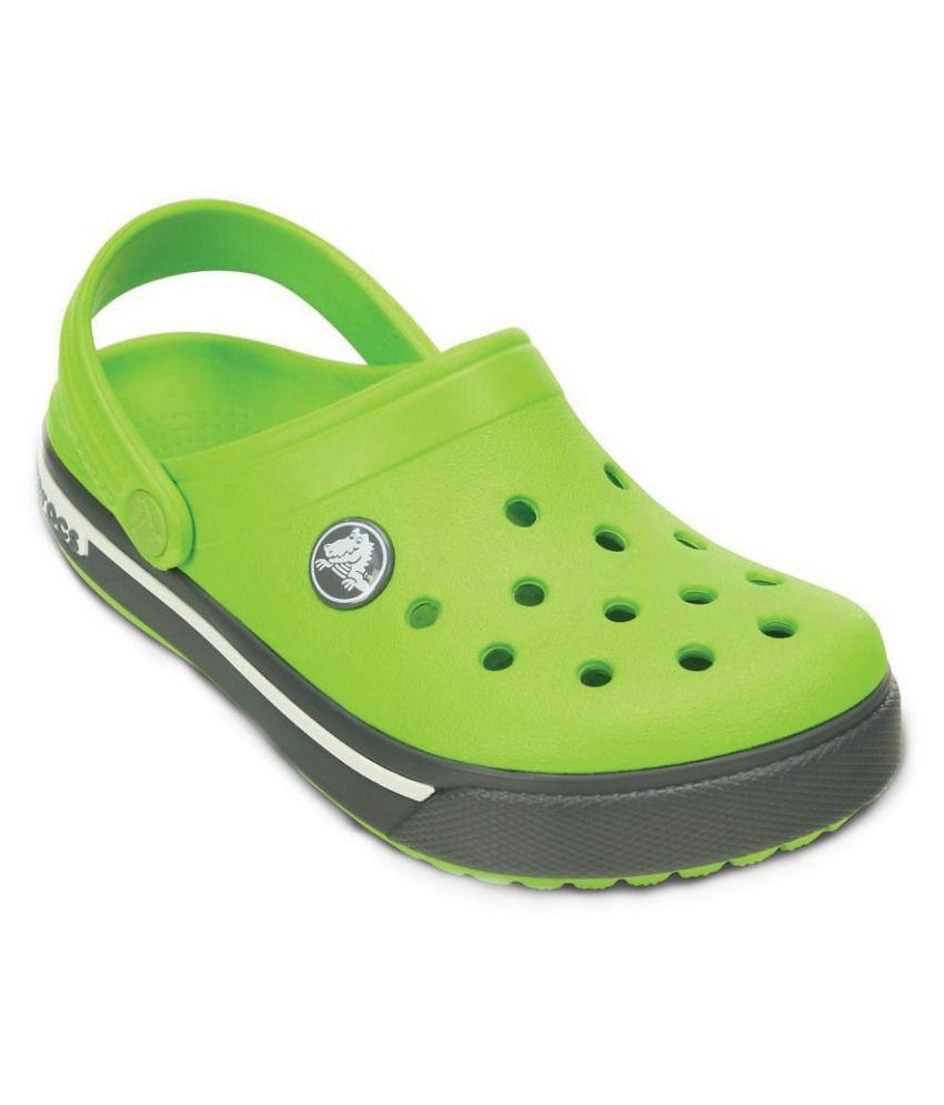 Crocs Relaxed Fit Green Clogs For Kids Price in India- Buy Crocs ...