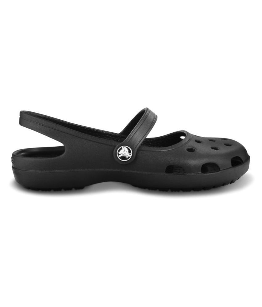 mary jane crocs black