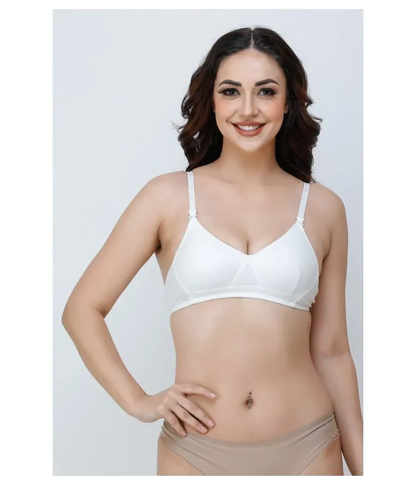 Strapps Cotton Everyday Bra White Buy Strapps Cotton Everyday