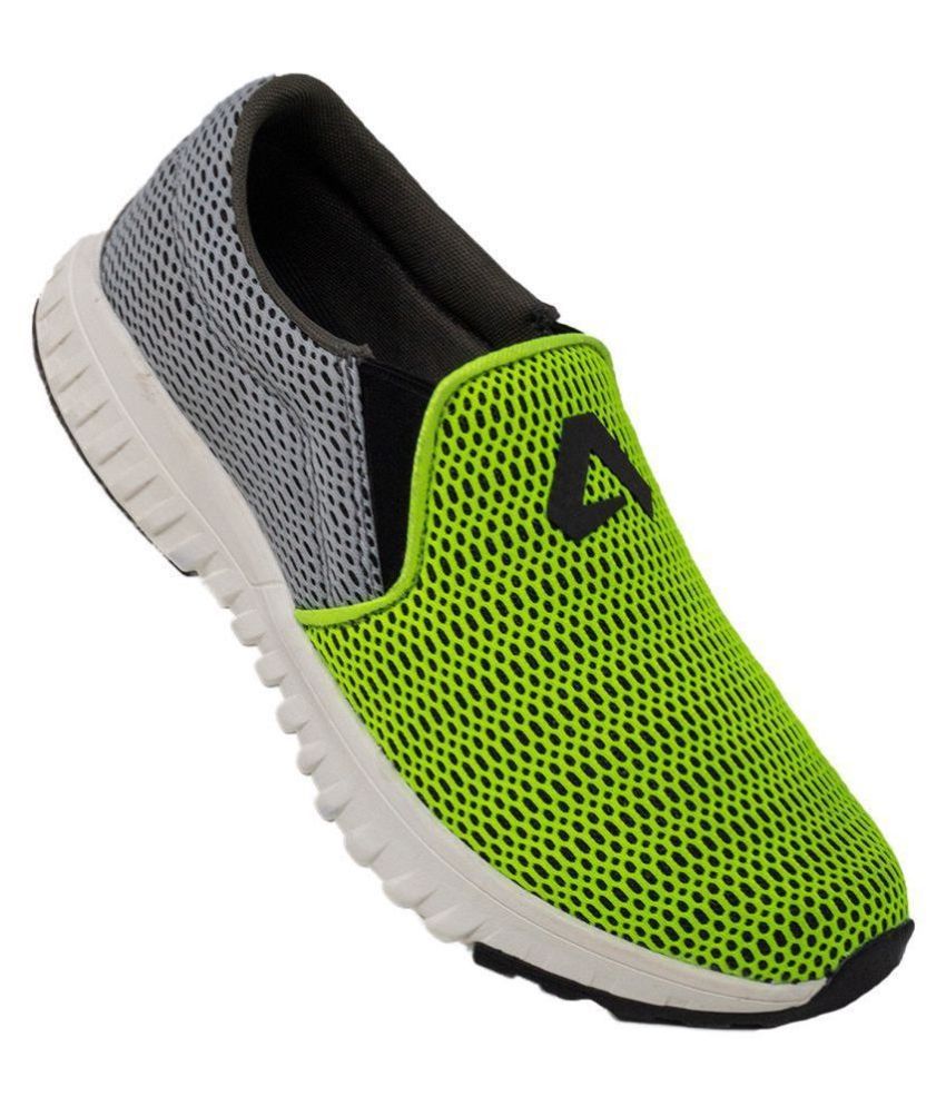 green workout shoes