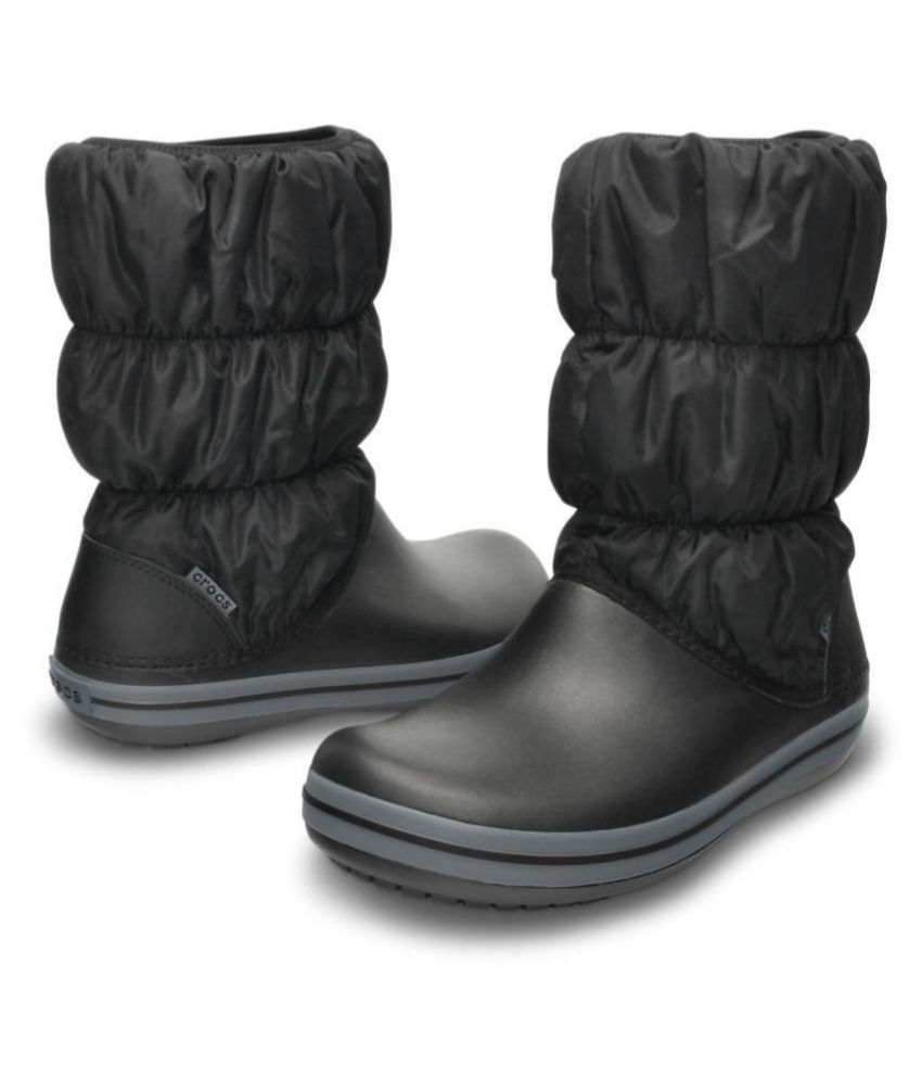 flat croc ankle boots