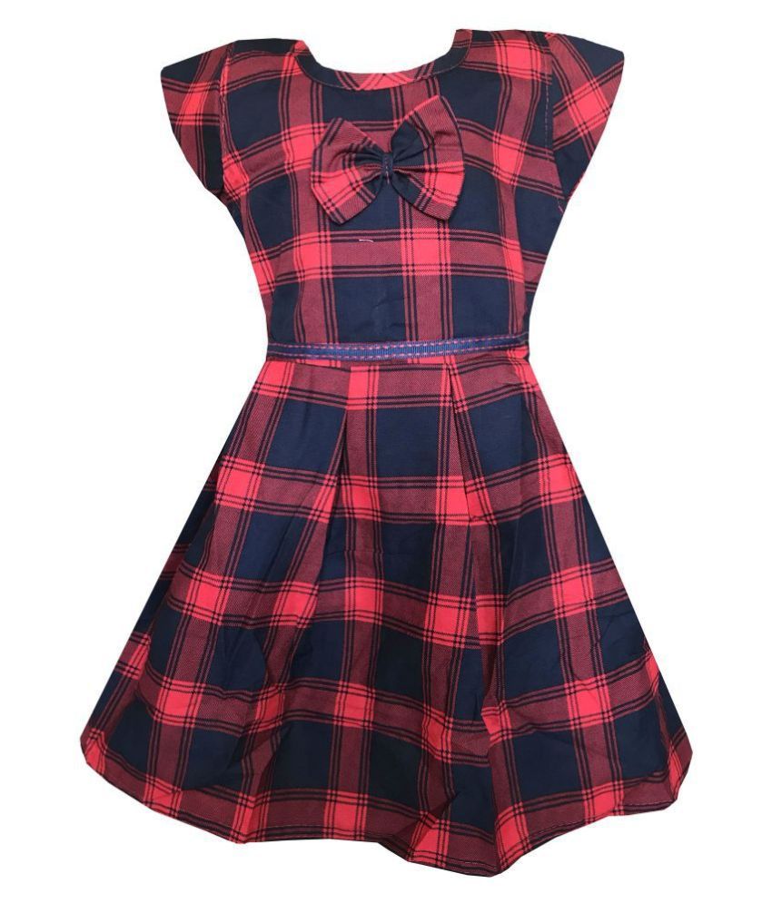 baby frock check design