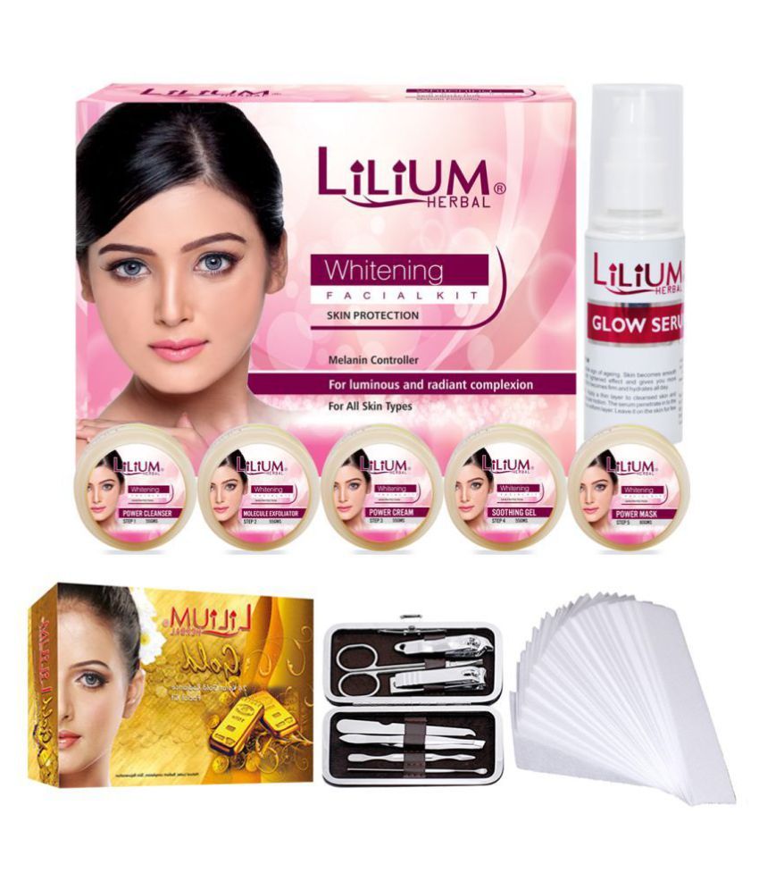 Adbeni Skin Whitening & Gold Facial kit Complete Combo Pack Of 4 Facial