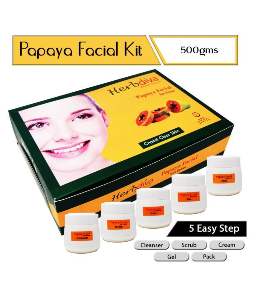 Herbdiva Papaya Facial Kit 500 g Buy Herbdiva Papaya Facial Kit 500 g