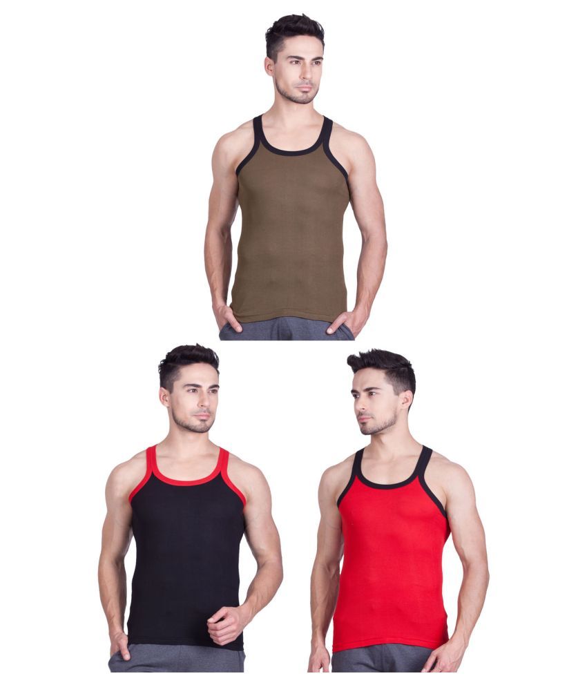 Lux Cozi Multi Sleeveless Vests Pack of 3 - Buy Lux Cozi Multi 
