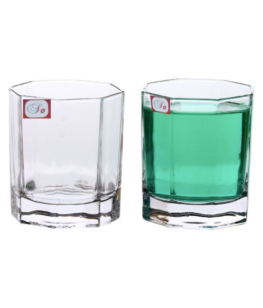     			Afast Glass Whisky Glasses, Clear, Pack Of 2, 150 ml