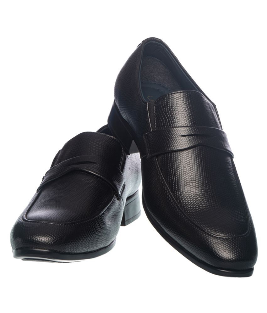 khadims formal black shoes