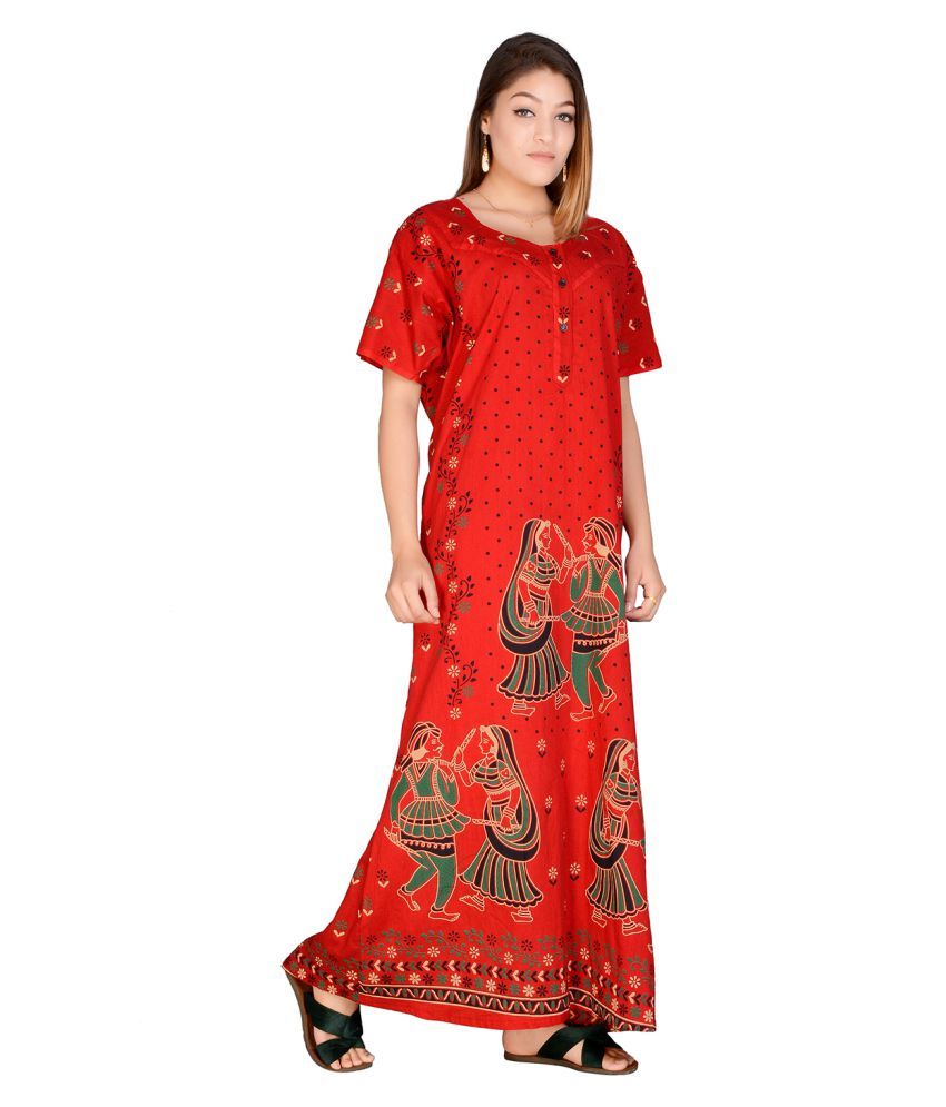 indian cotton night gowns